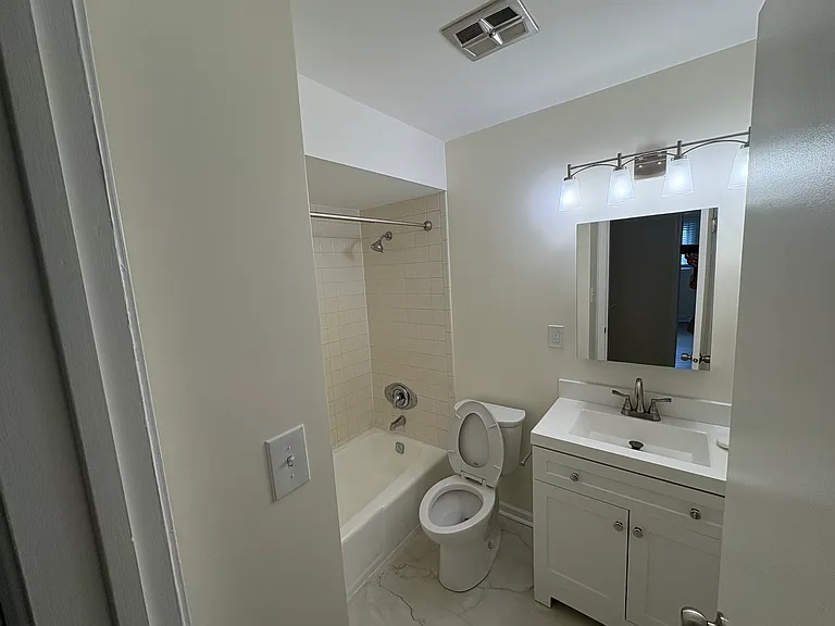 Bathroom #2 - fully remodeled, includes medicine cabinet for extra storage, Moen bathroom fixtures