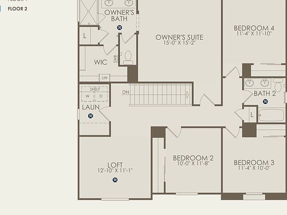 Pathmaker Floor Plan, Quick Move-in Home, Floor 2