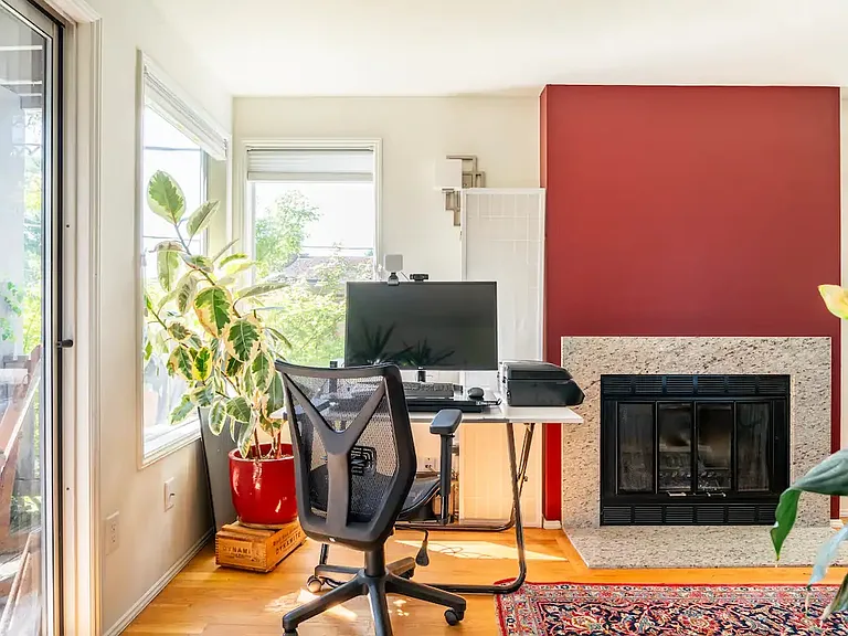 Workspace with fiber internet, fantastic natural light, and high end desk chair
