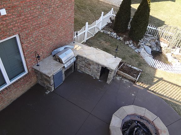 Custom Patio with Commercial Grill