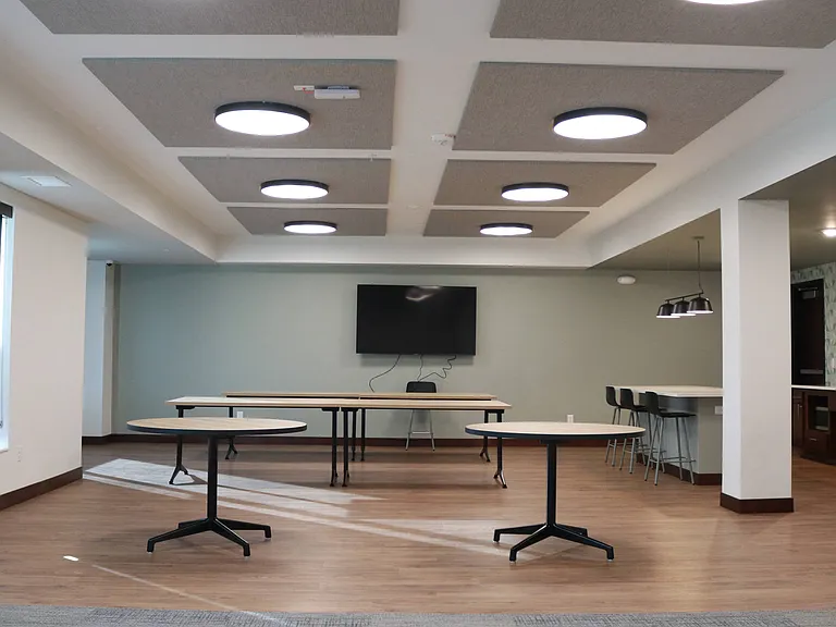 Club House Featuring TV and Full Kitchen