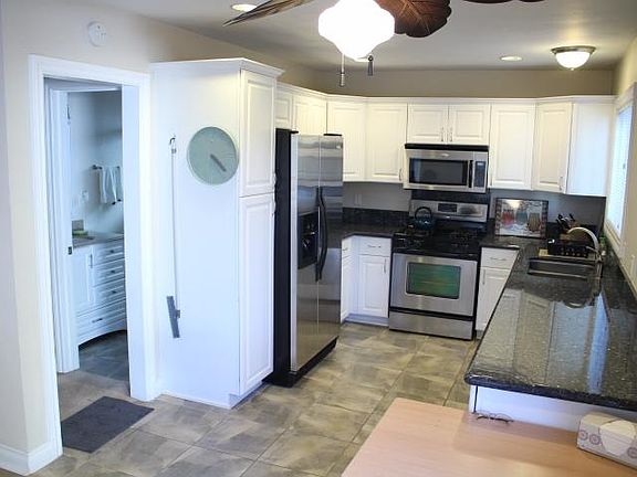Kitchen with Refridgerator, Microwave, Dishwasher Stove/Oven, Tile floor