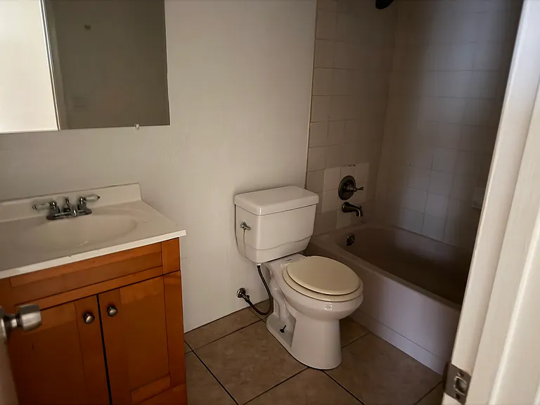 Hall bathroom on right