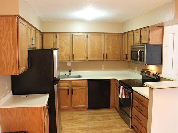 Updated appliances and cabinet hardware in the kitchen