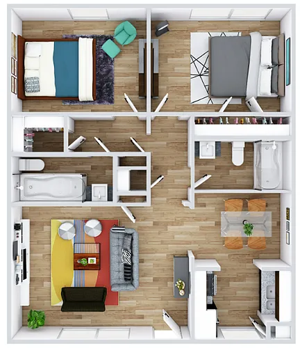 Floor plan 2X2