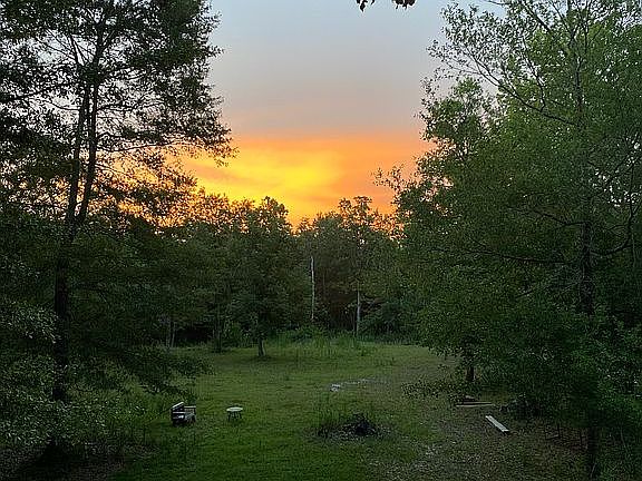 Out on balcony up stairs 