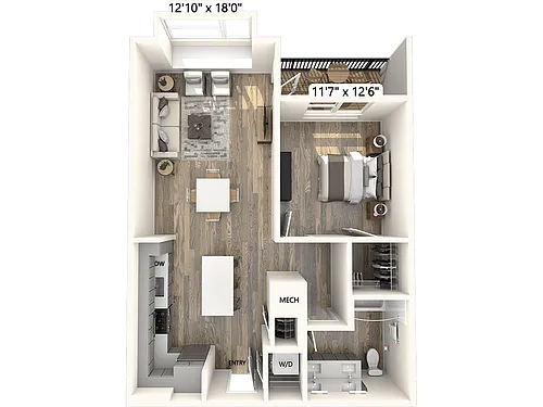 Floor plan AM19-791sf-Apt302-310