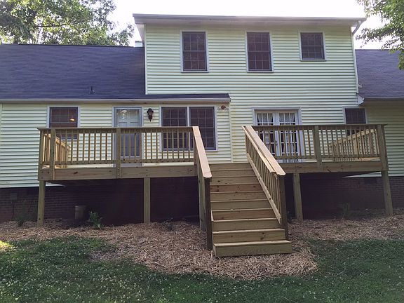 Back of home, new large deck