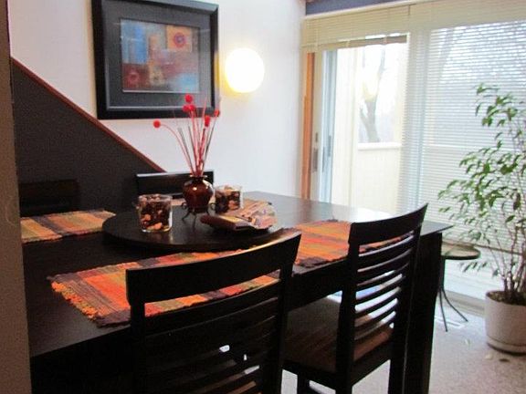 Dining area with skylight