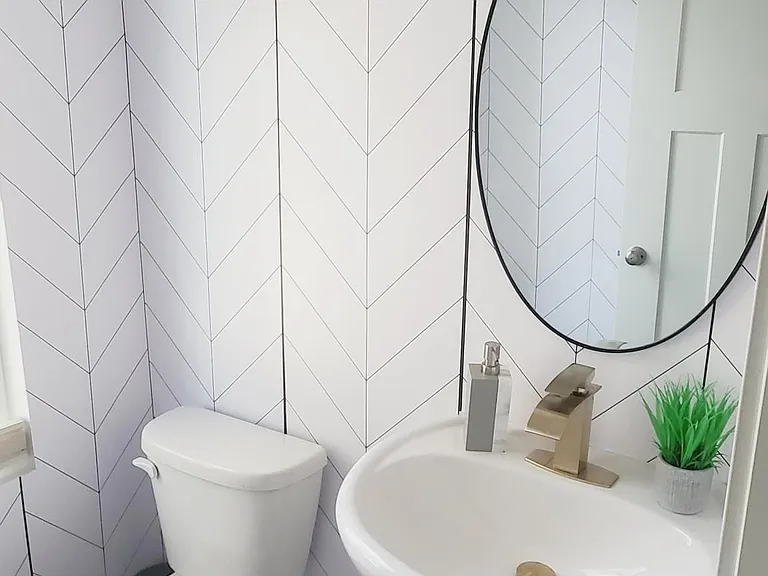 Powder bathroom on 1st floor