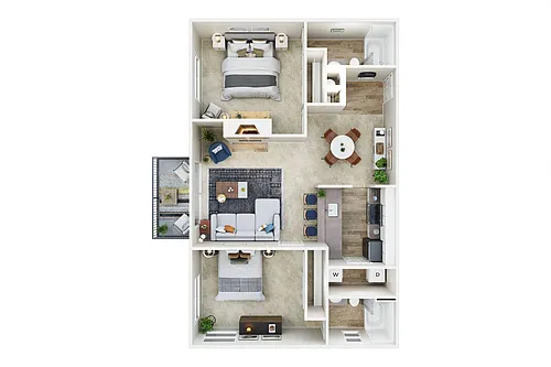Floor plan 2B