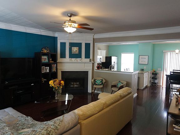 living room (open concept)