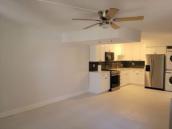 Open plan connects kitchen and living room