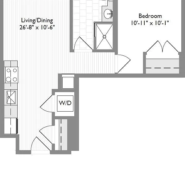 1-Bedroom 1-Bathroom | 579 sqft 1-Bedroom 1-Bathroom | 579 sqft