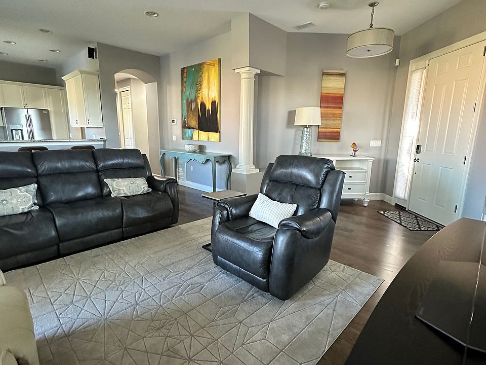 Living area open to kitchen giving a very open feel to the space