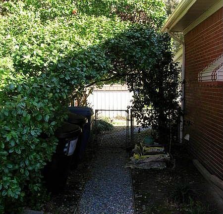 Path leading to backyard