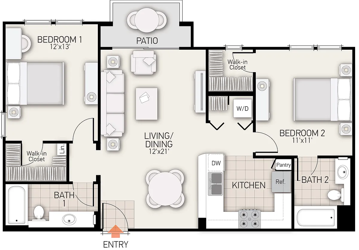 Floor plan Quail Meadow - Plan F