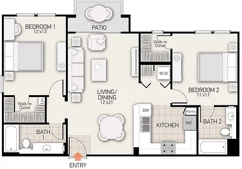 Floor plan Quail Meadow - Plan F