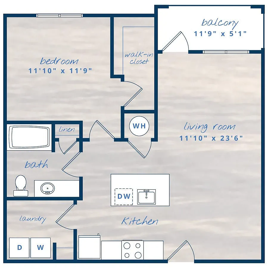 Floor plan 1X1 A3