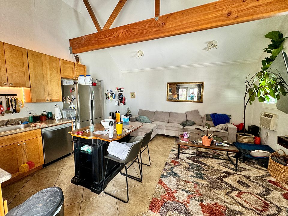 Open concept living room and kitchen.