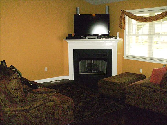corner fireplace