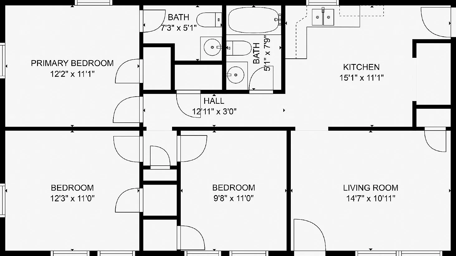 3 bed, 1.5 bath, 1050 sqft, $1,395 — Photo 2