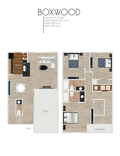 Floor plan Boxwood-Garage