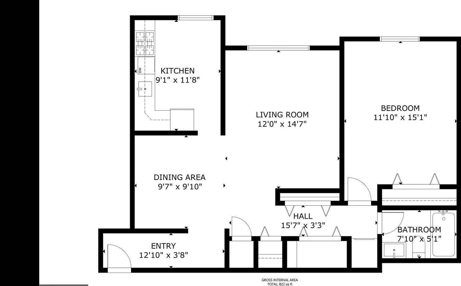 1 bed, 840 sqft, $2,190 — Photo 1