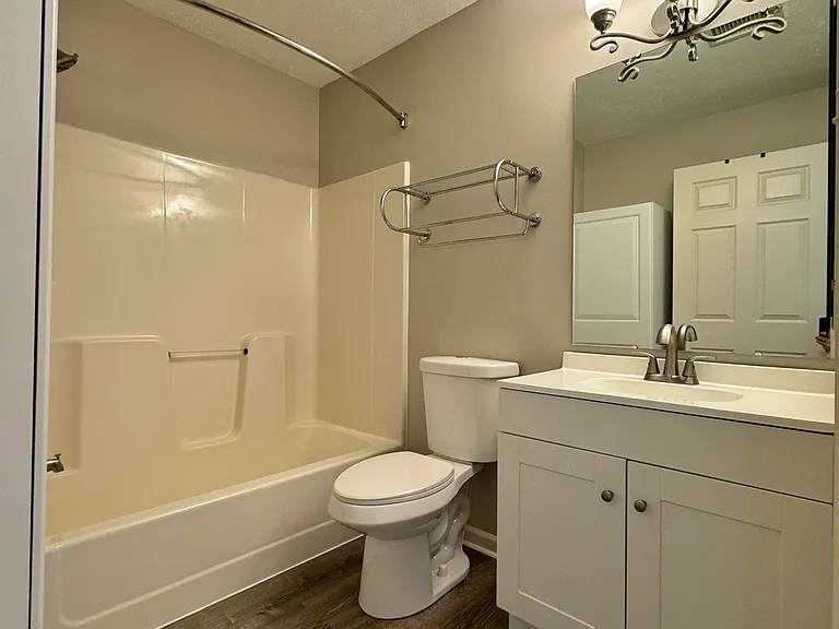 2nd full bath - newly refreshed with new floors, toilet and vanity