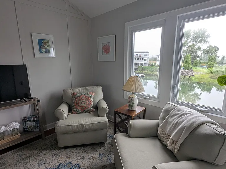 living room with a view