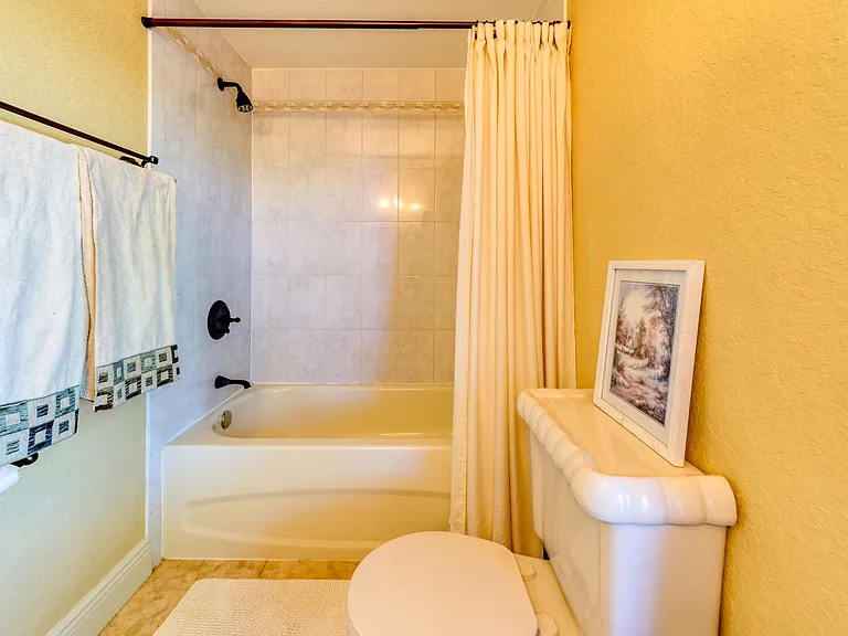 Full bathroom off the theater room