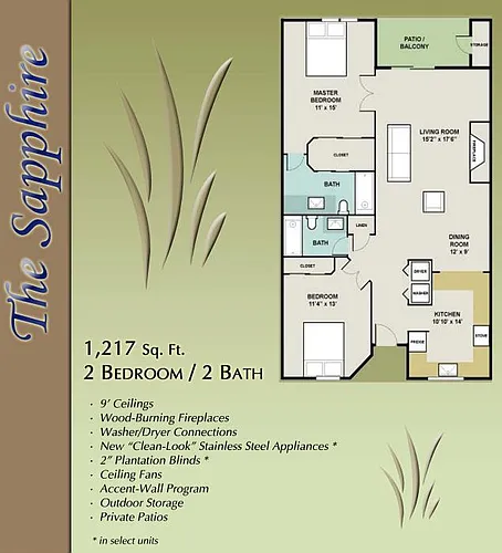 Floor plan The Sapphire