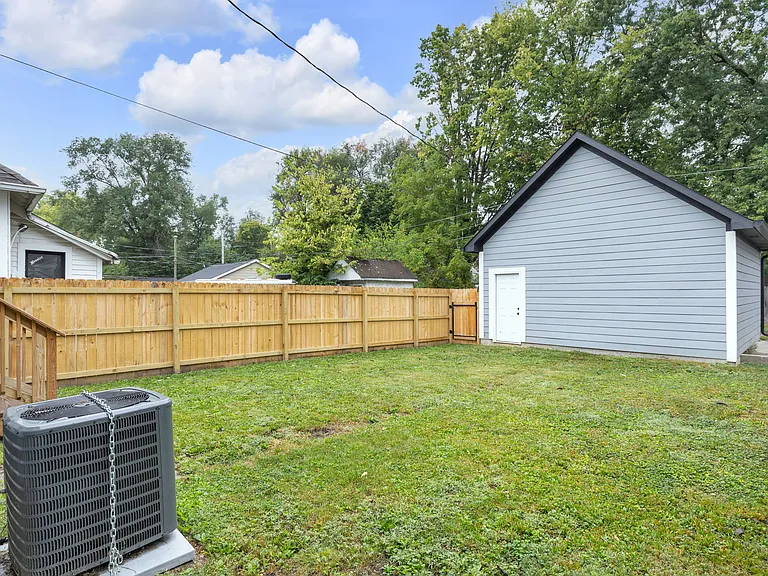 Large backyard