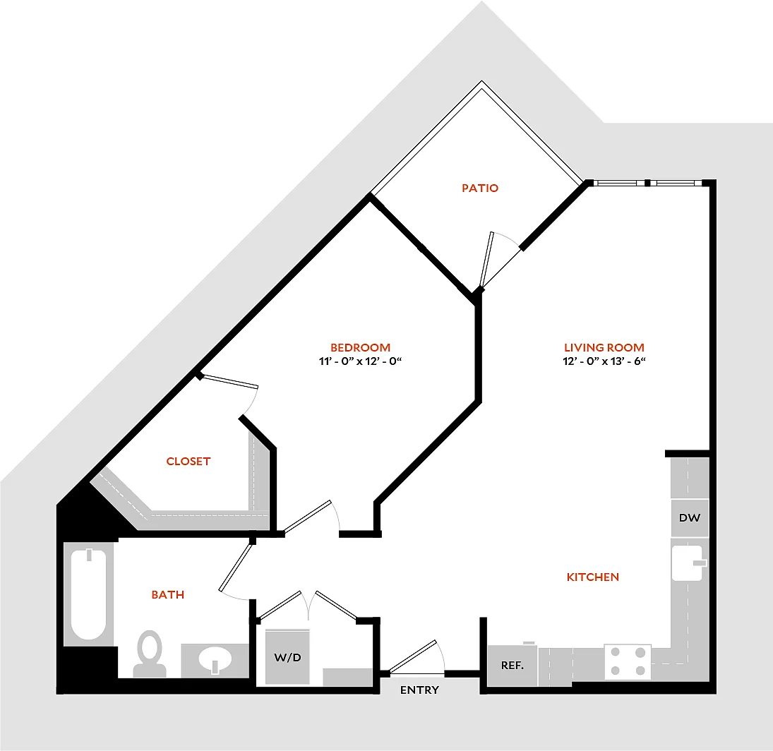 Floor plan Plan 1A