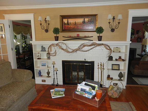 Living room fireplace