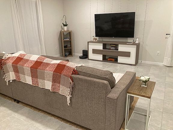 Living room - furniture not included.