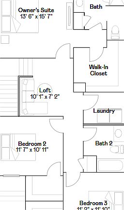 Floor Plan:
Second floor