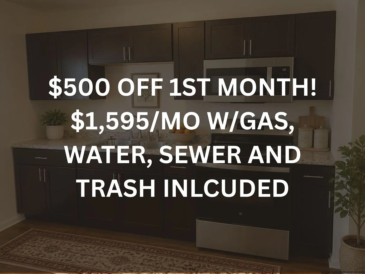 $1,595/Mo (Gas, Water, Sewer & Trash Included) — Photo 2