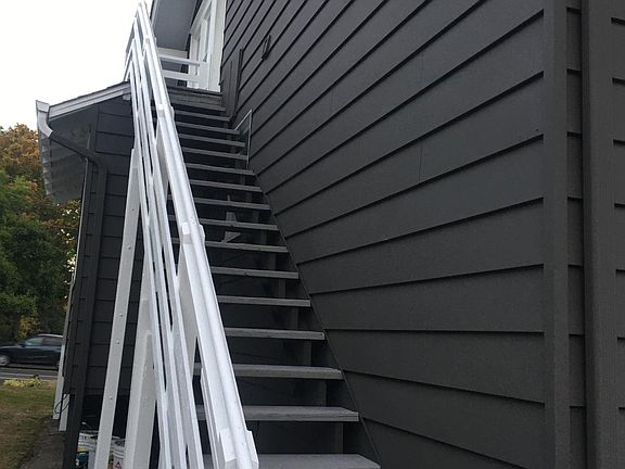 Stairs going to upper unit