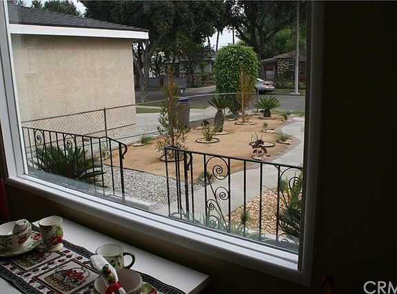 View of Low Maintanence Front Yard From Dining Room Area