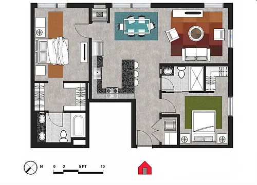 Floor plan 204