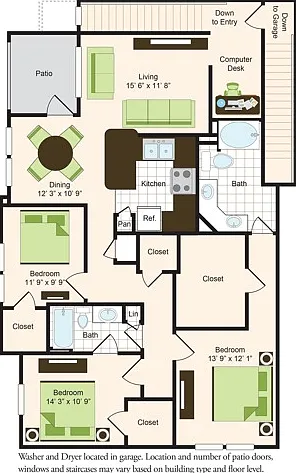 G2 | 3x2 | 1583 sq ft G2 | 3x2 | 1583 sq ft
