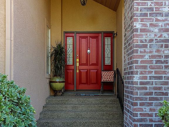 Covered porch entry.