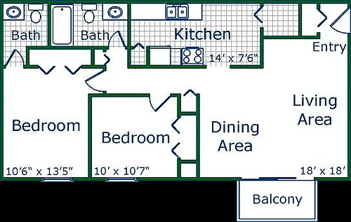 Floor plan Martinique