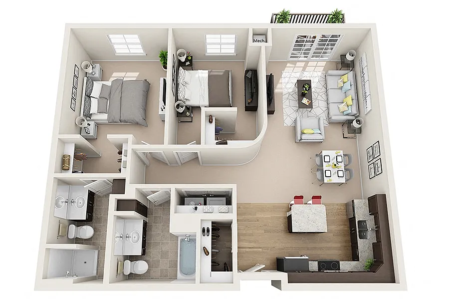 Floor plan B3