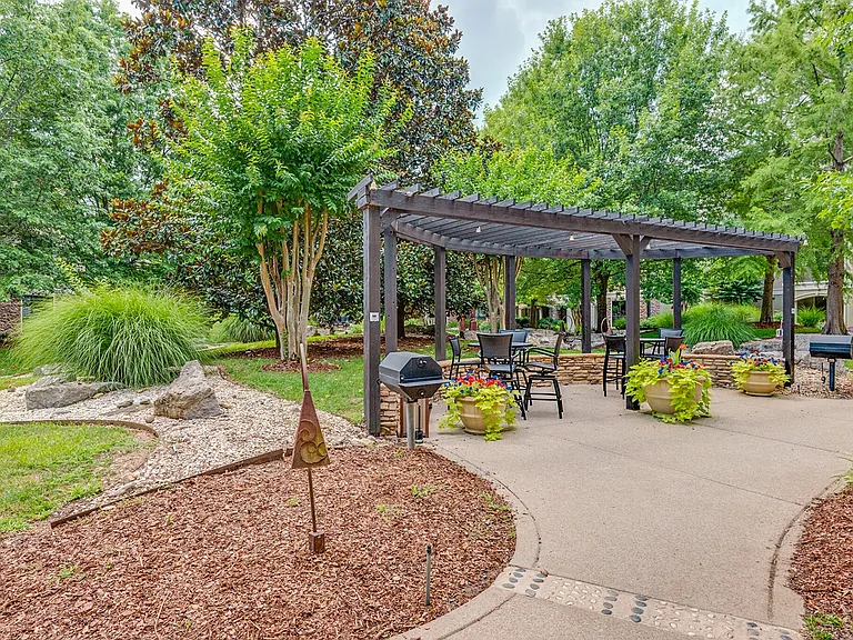 Walking paths and communal barbeque Grills