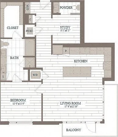 Floor plan Chelsea - A50