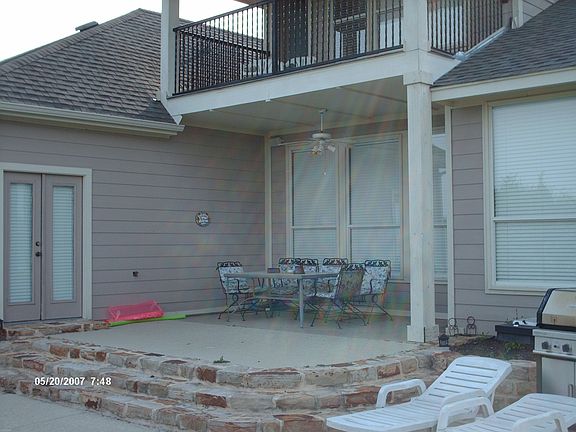 Rear Patio with Overhead Deck
