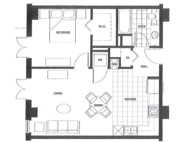 Floor plan 1 Bedroom