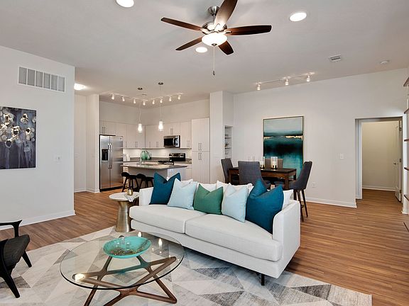 Open Concept Living Room + Kitchen